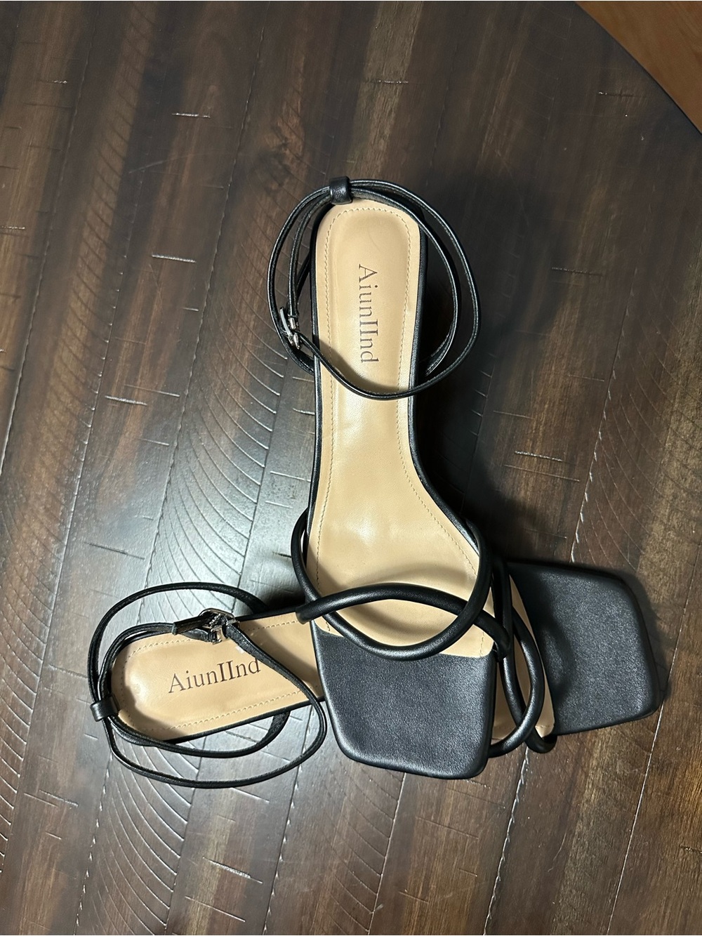 Black Strappy Women's Sandals
